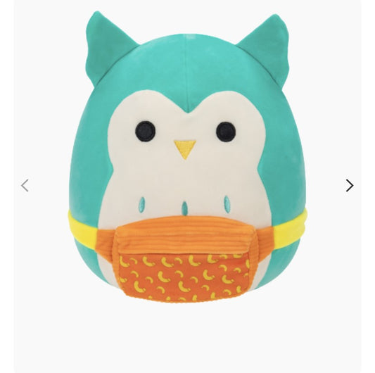 Squishmallows Winston the Teal Owl w Fanny Pack RARE Edition 12 inch